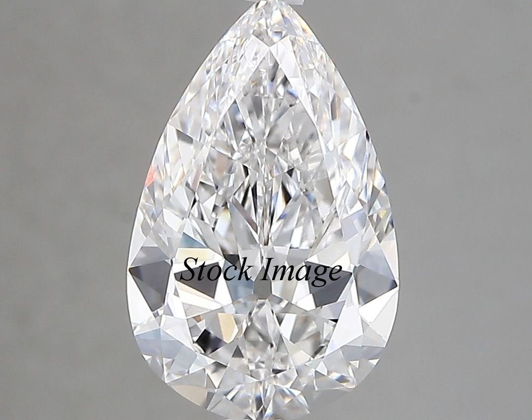 2.01 ct D VS1 Pear Shape Vintage Cut