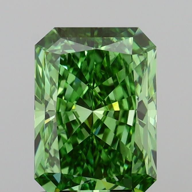 1.50 ct Fancy Vivid Green VVS2 Radiant