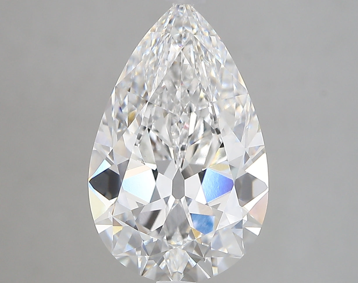 4.18 ct E VVS2 Old Mine Pear