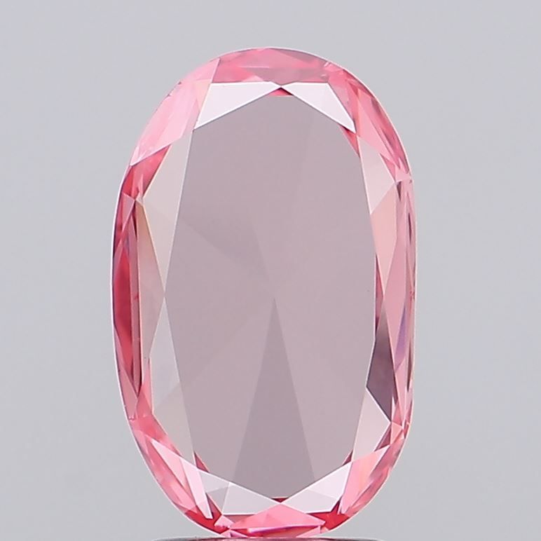 2.24 ct FV Pink VS2 Oval Rose Cut