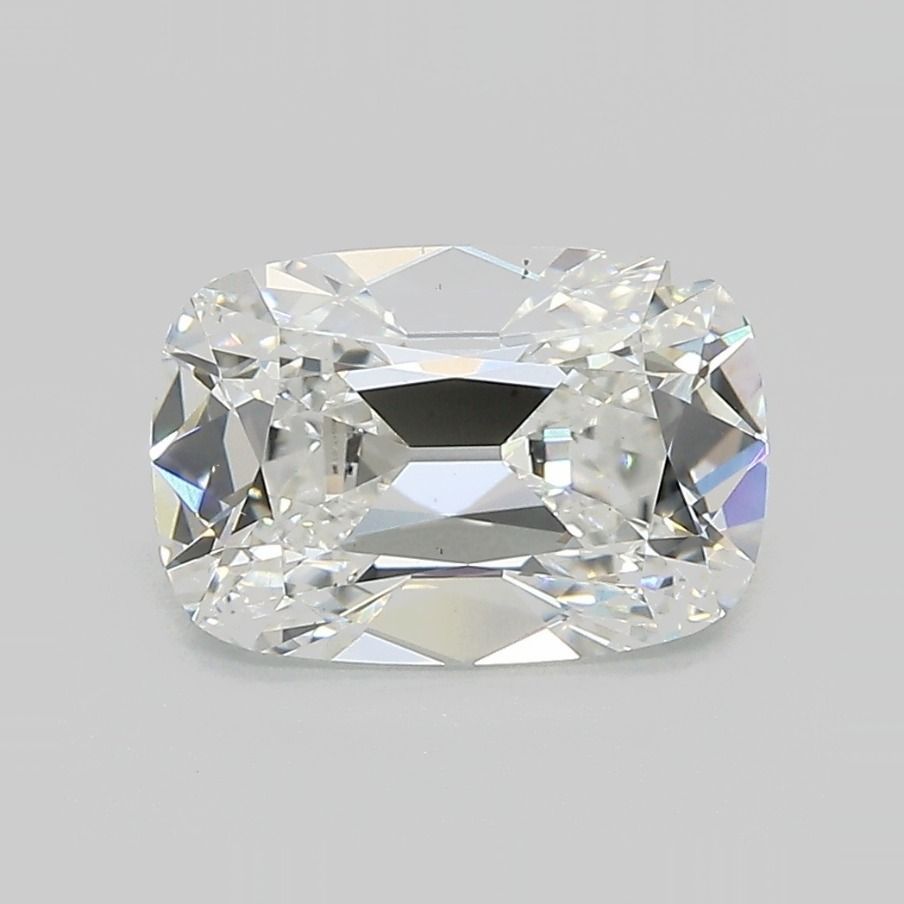 Matched Pair Antique Cushions (elongated): 5.09 ctw F VS2