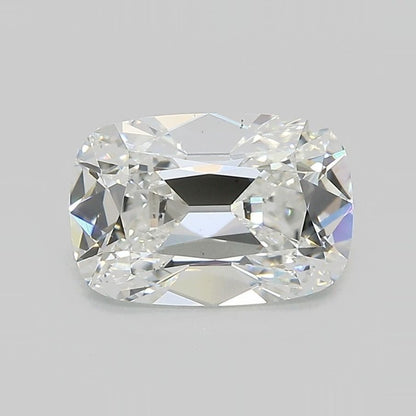 Matched Pair Antique Cushions (elongated): 5.09 ctw F VS2