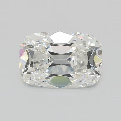 Matched Pair Antique Cushions (elongated): 5.09 ctw F VS2