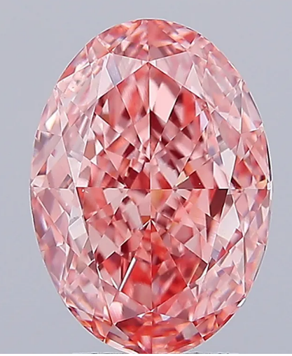 4.01ct Fancy Vivid Pink VS1 Oval