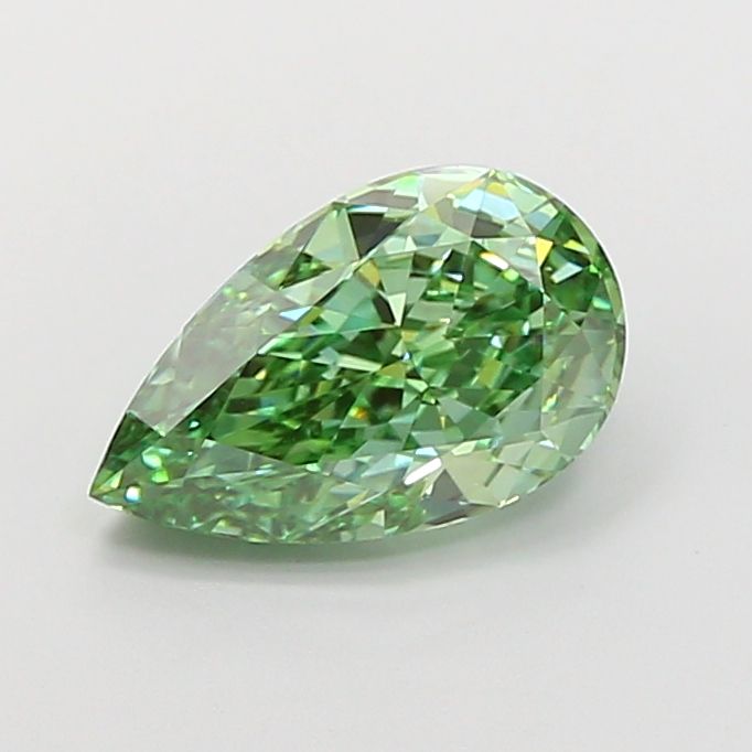 2.53ct Fancy Vivid Green VS1 Pear