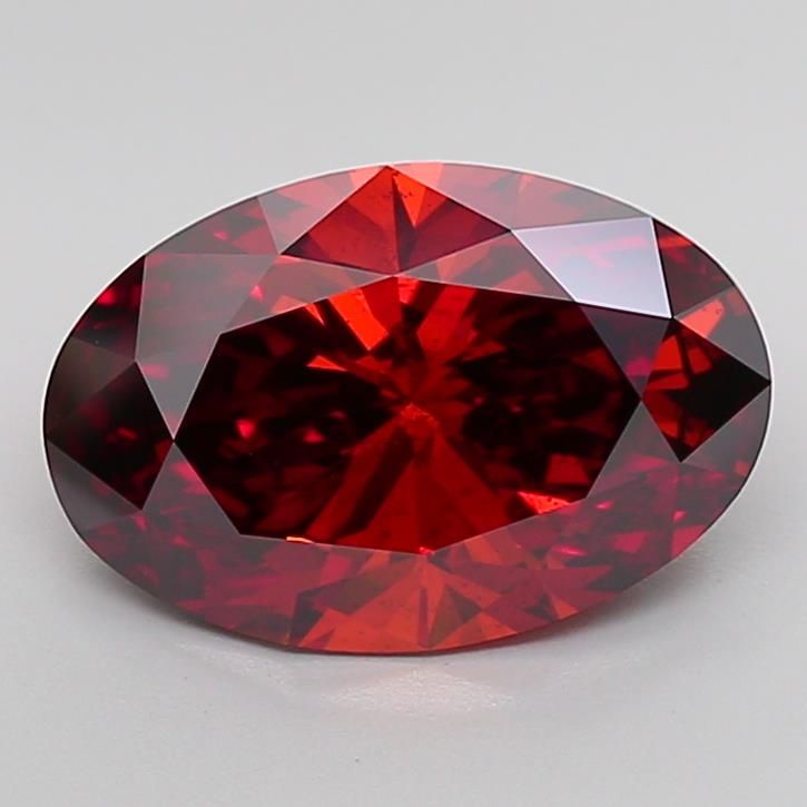 5.06 ct Deep Orange SI1 Oval