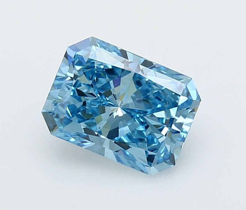 2.01 ct Fancy Vivid Blue VS2 Radiant