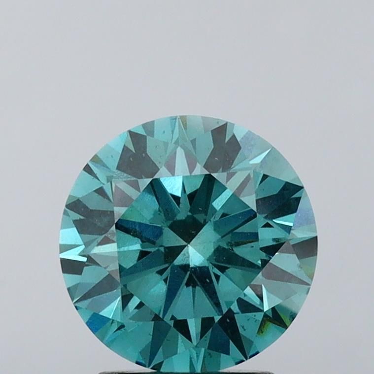 3.02 ct Fancy Vivid Blue SI1 Round