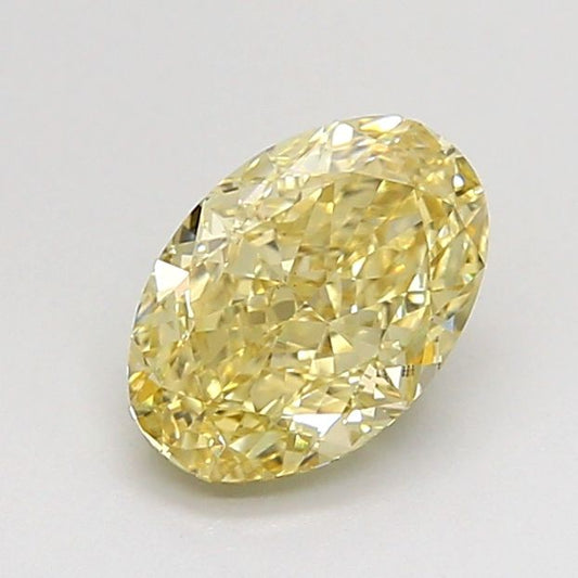 1.10 ct Fancy Yellow VS1 Oval