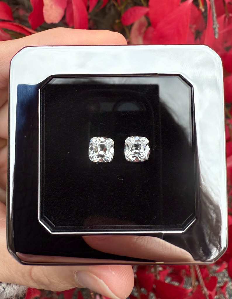 Square OMC matched pair: 2.81ctw