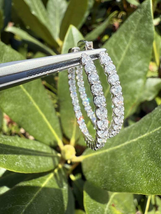 Inside-out Hoops: 2.33ctw WG 23.5mm