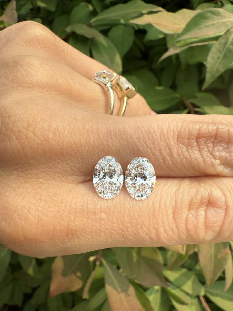Matched Pair: 4ctw Ovals