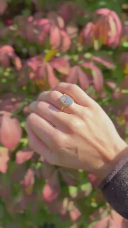 Antique Cushion Engagement Ring